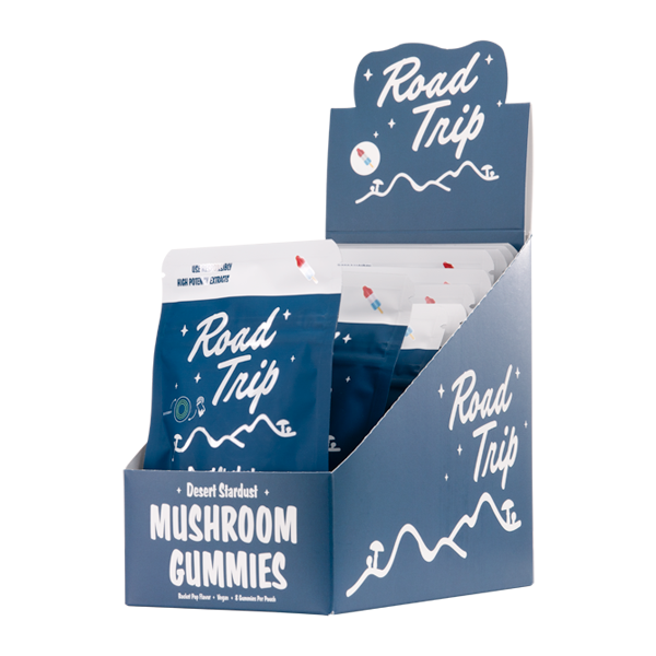 10 Pack Rocket Pop ROAD TRIP Mushroom Gummies 8ct For Wholesale