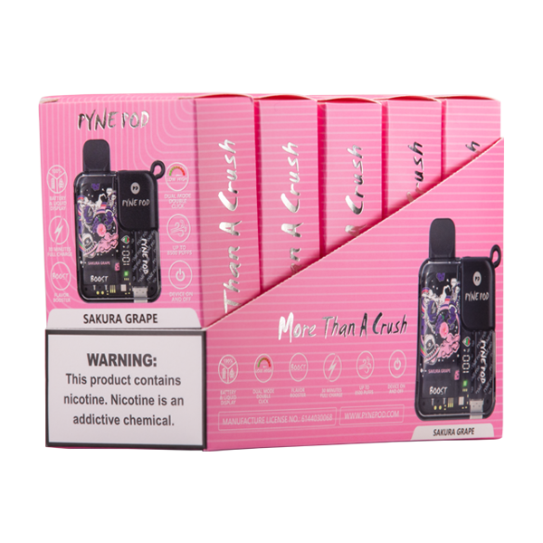 Sakura Grape Pyne Pod Boost Vape 5 Pack