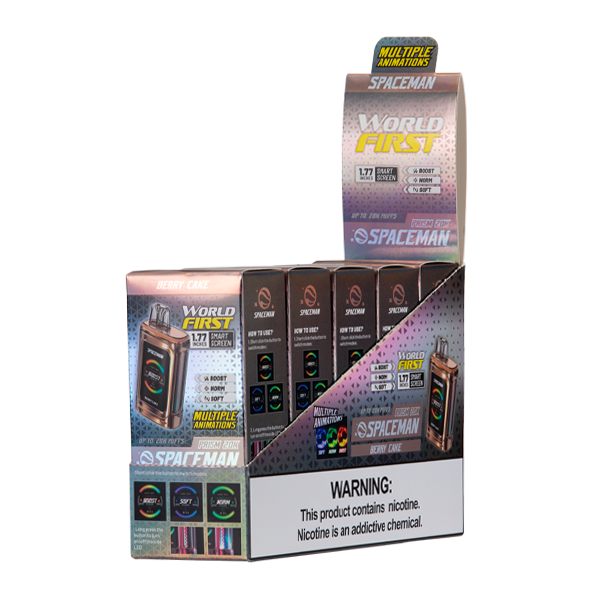Berry Cake Spaceman Prism 20K Vape 5-Pack for Wholesale
