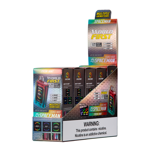 Prism Mint Spaceman Prism 20K Vape 5-Pack for Wholesale
