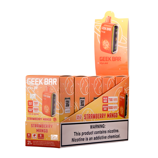 Strawberry Mango Geek Bar Pulse for Wholesale 5-Pack