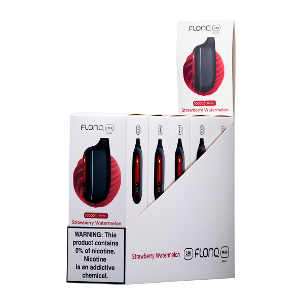 Flonq Max Smart 5 Pack Strawberry Watermelon - Zero Nicotine for Wholesale