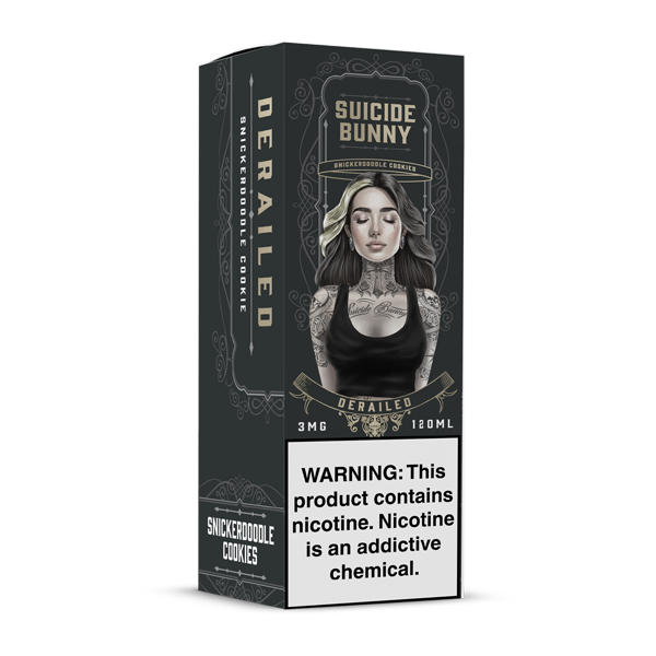 Derailed Suicide Bunny Free Base E-Juice Box for Wholesale