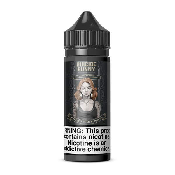 Mother's Milk & Cookies Suicide Bunny Free Base E-Juice Bottle for Wholesale