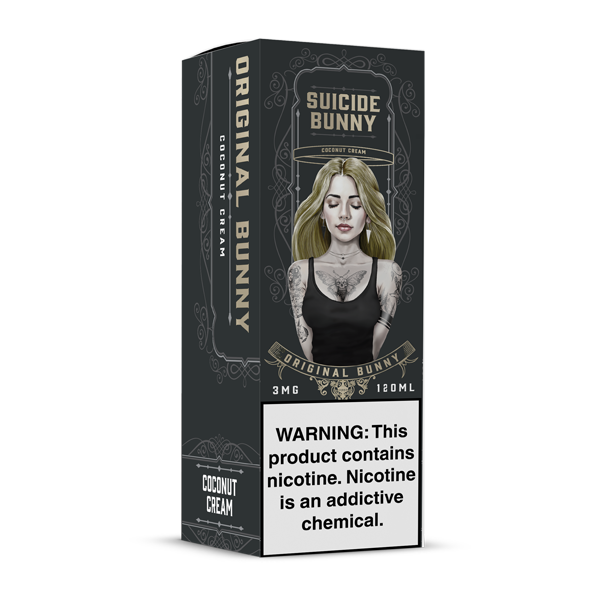 Original Suicide Bunny Free Base E-Juice Box for Wholesale