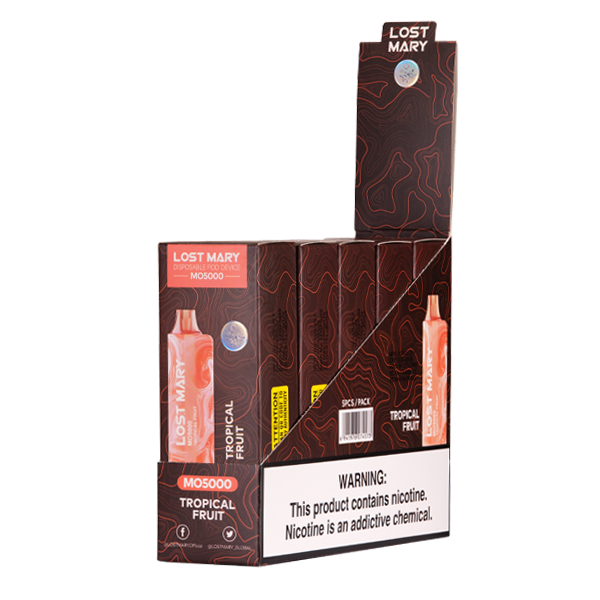 Tropical Fruit Lost Mary MO5000 Disposable Vape for Wholesale 5-Pack