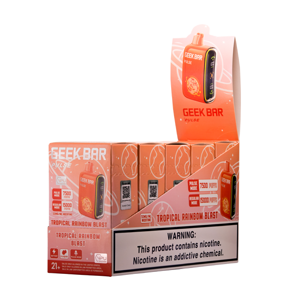Tropical Rainbow Blast Geek Bar Pulse Wholesale Vapes 5-Pack