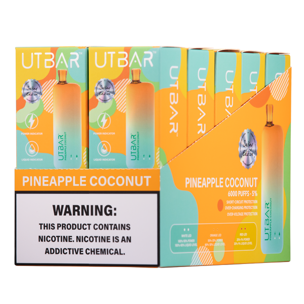 Pineapple Coconut UT Bar Vape 10-Pack for Wholesale