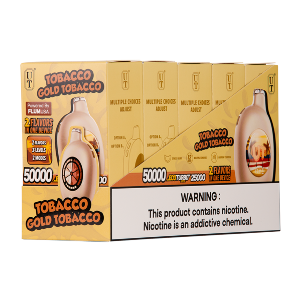Tobacco/Gold Tobacco UT 50K vapes for wholesale