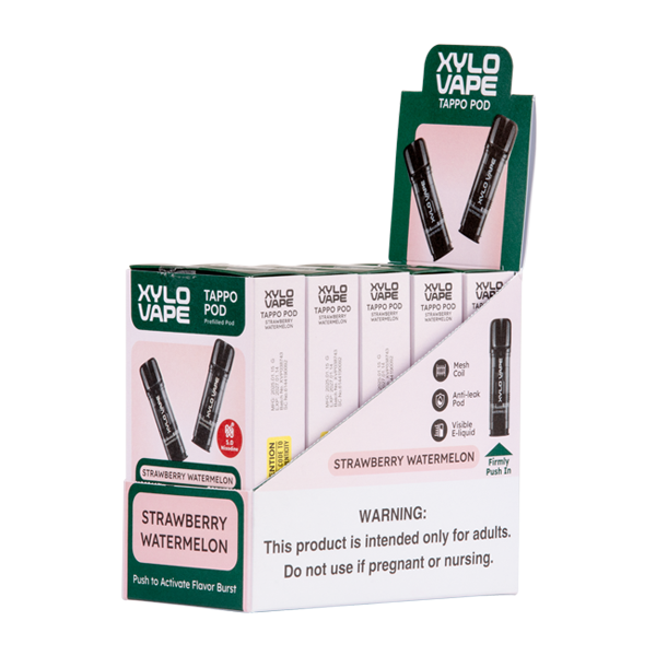 5 pack of Strawberry Watermelon XYLO Pods for Wholesale