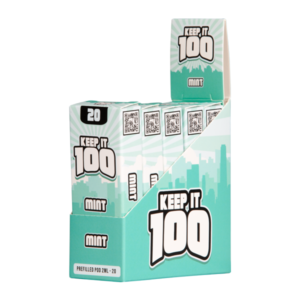 5 pack of Mint Keep It 100 Zeltu X3 Pod 20 for wholesale