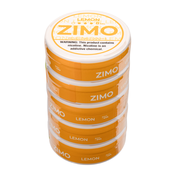 Zimo Pouches - Lemon 8MG for Wholesale 5 Pack