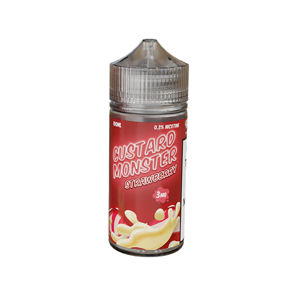 Salt Nic Custard Monster E Liquid - Strawberry - 100ml - Absolute Vape  Australia Disposable Vape