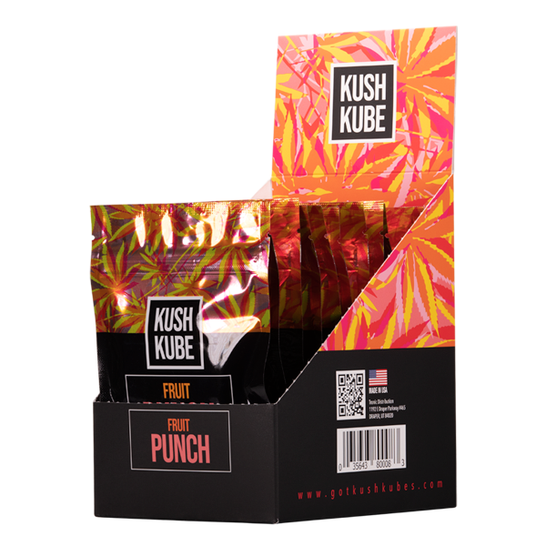 Kush Kube Fruit Punch Gummies 10 count 10-Pack Wholesale 