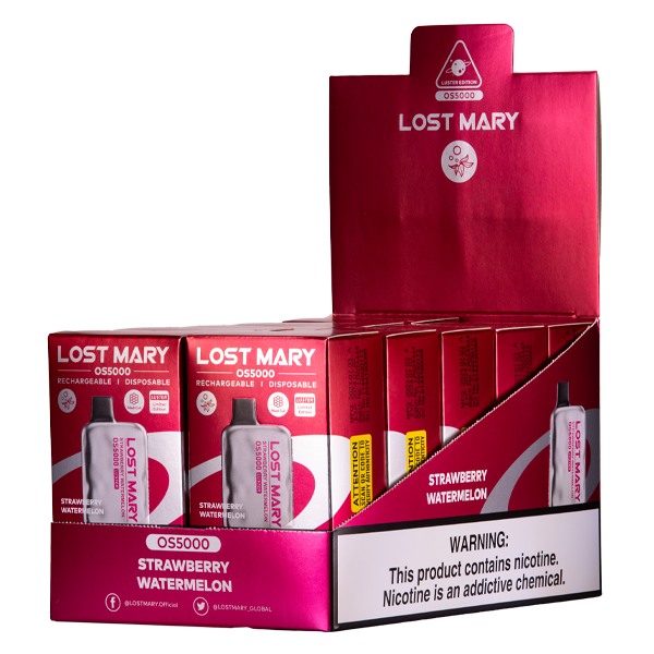 Strawberry Watermelon Lost Mary Luster Vape 10-Pack for Wholesale