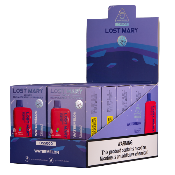 Watermelon Lost Mary Vape 10-Pack for Wholesale