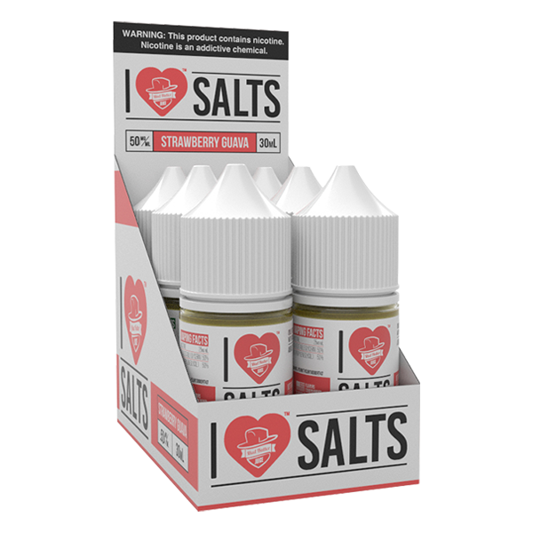 Strawberry Guava vape juice by I Love Salts, available for online ordering for your vape shop