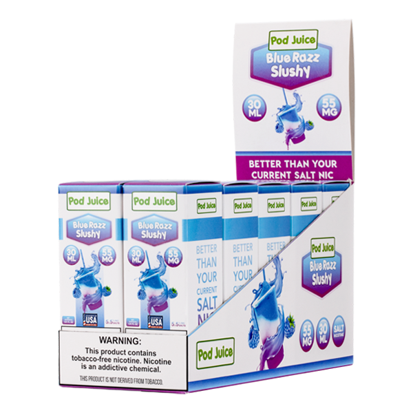 Blue Razz Slushy by Pod Juice - 10pk