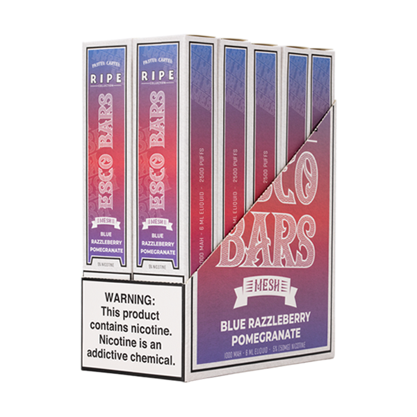 Blue Razzleberry Pomegranate Esco Bar 10-Pack