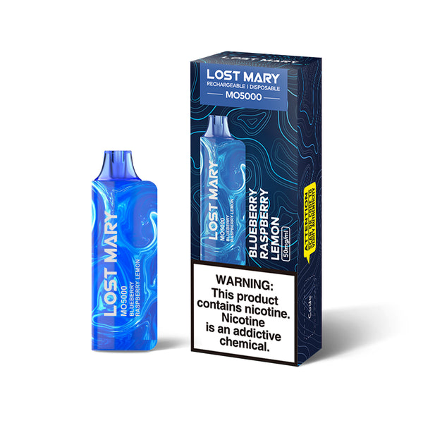 Blue Raspberry Lemon Lost Mary MO5000 Packaging