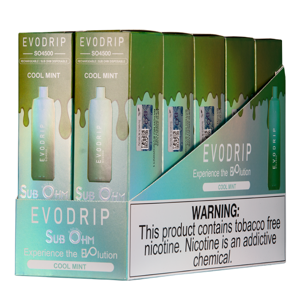 Cool Mint Evodrip Vape 10pk Wholesale