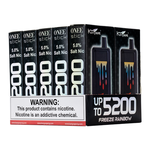 Wholesale Freeze Rainbow Kangvape Onee Stick 5200 Puff 10-Pack