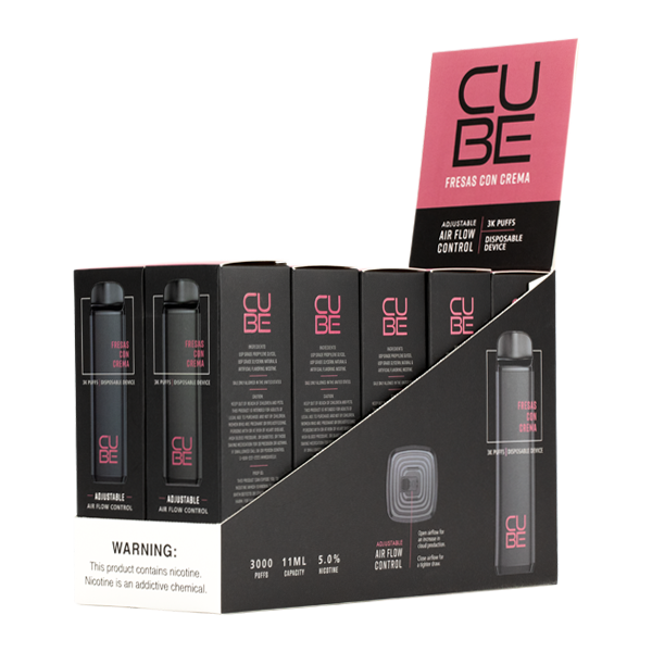 Fresa Con Crema Cube Disposable Vape 10-Pack