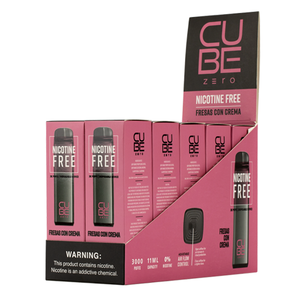 Fresa Con Crema Cube Zero Disposable Vape 10-Pack