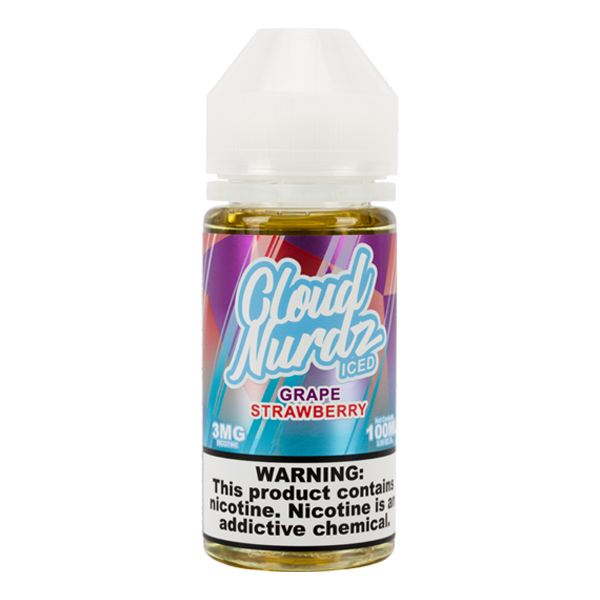 cloud nurdz vape juice Iced Grape Strawberry by Cloud Nurdz 100mL