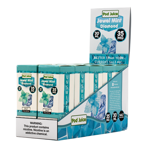 Jewel Mint Diamond by Pod Juice Wholesale Nicotine salts Jewel Mint Diamond by Pod Juice Wholesale Nicotine salts