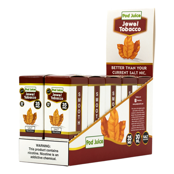 Jewel Tobacco by Pod Juice Wholesale Nicotine salts Jewel Tobacco by Pod Juice Wholesale Nicotine salts