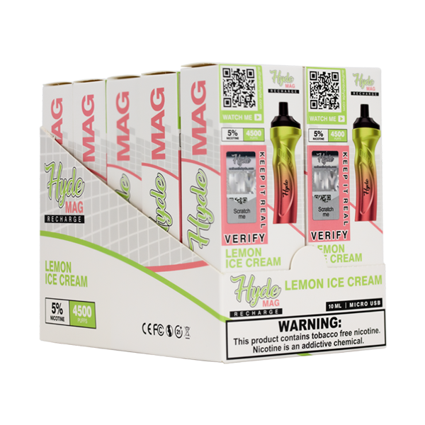 Lemon Ice Cream Hyde Mag Display for Vape Shops