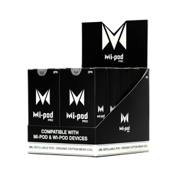 Available in bulk, black colored replacement pods for the Mi-Pod PRO pod system