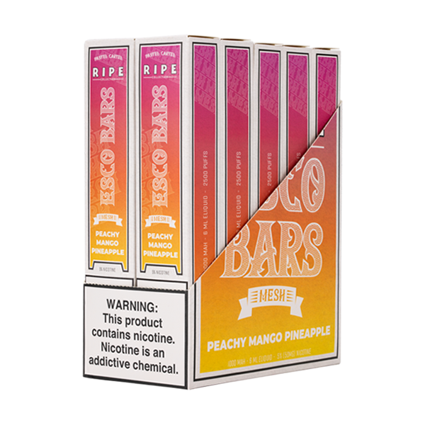 Peachy Mango Pineapple Esco Bar 10-Pack Display