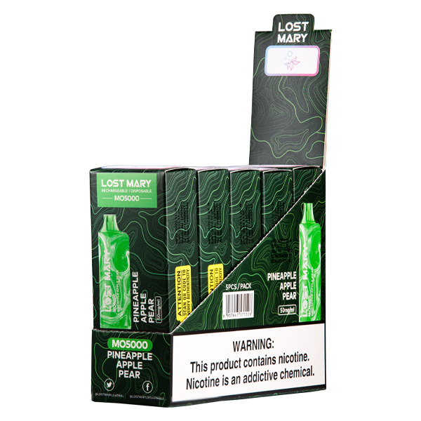 Pineapple Apple Pear Lost Mary MO5000 Vape 10pk Wholesale