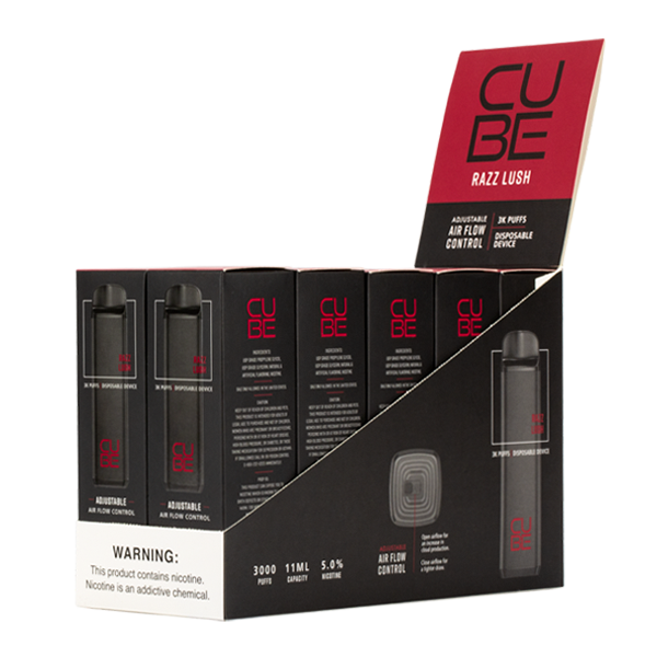 Razz Lush Cube Disposable Vape 10-Pack