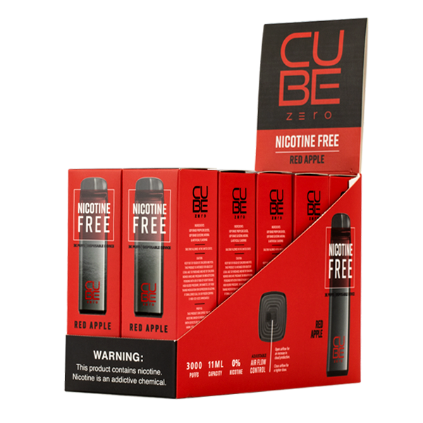 Red Apple Cube Zero Disposable Vape 10-Pack