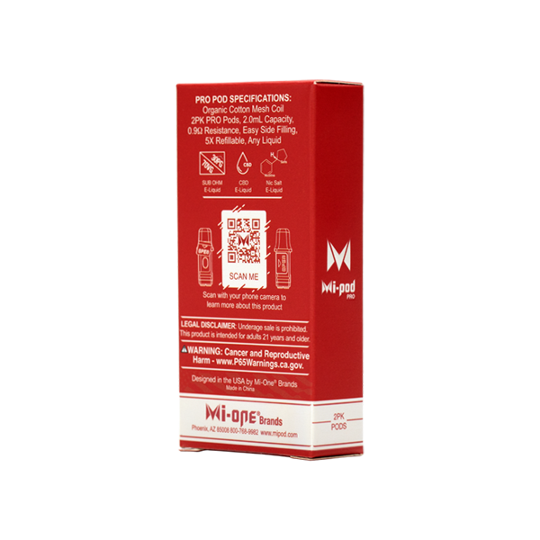 Shop low wholesale prices on Red Colored Pods for the MiPod PRO, made by Mi-One Brands
