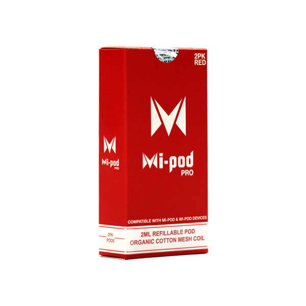 Red Colored Mi-Pod PRO Pods, available online in packs of 10 for wholesale ordering