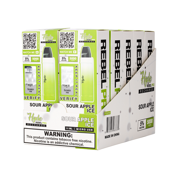 Sour Apple Ice Hyde Rebel Pro 10-Pack Display