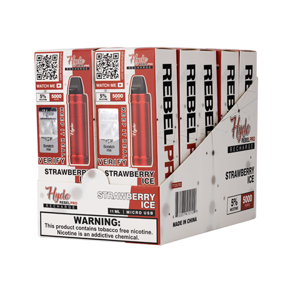 Strawberry Ice Hyde Rebel Pro 10-Pack Display
