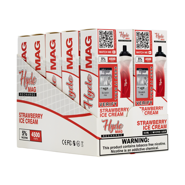 Wholesale Strawberry Ice Cream Hyde Mag 10-Pack Display