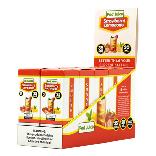 Strawberry Lemonade by Pod Juice Wholesale Nicotine salts Strawberry Lemonade by Pod Juice Wholesale Nicotine salts