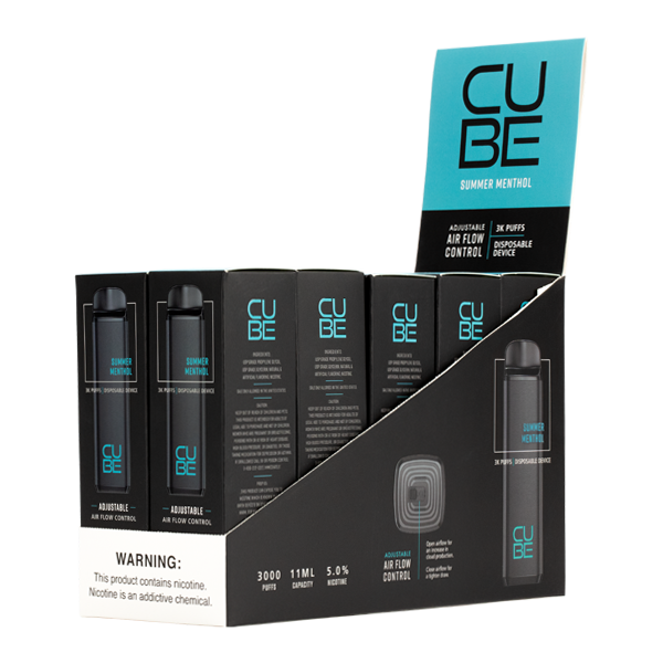 Summer Menthol Cube Disposable Vape 10-Pack