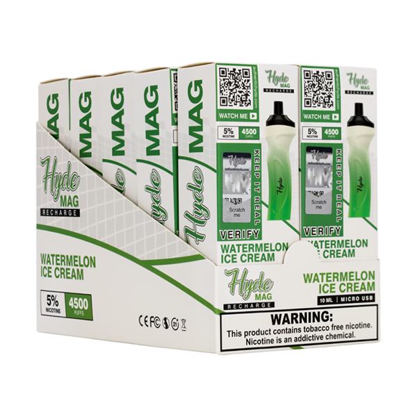 Watermelon Ice Cream Hyde Mag Vape 10-Pack Display