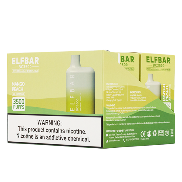 Mango Peach Elf Bar 3500