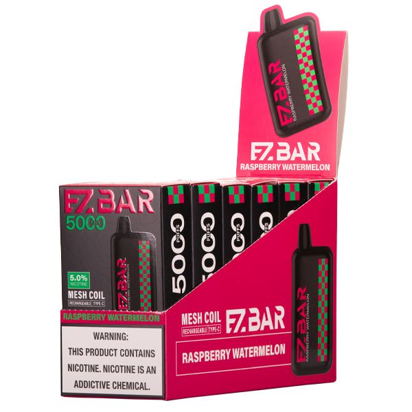 Raspberry Watermelon EZBAR 5000 10-Pack Wholesale