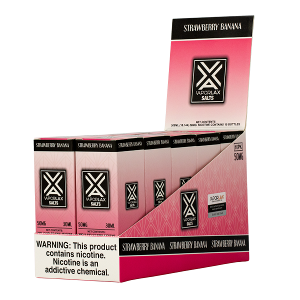 VAPORLAX Strawberry Banana Nicotine Salts Online Vape Wholesale VAPORLAX Strawberry Banana Nicotine Salts Online Vape Wholesale