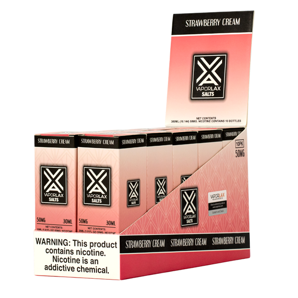 VAPORLAX Strawberry Cream Nicotine Salts Online Vape Wholesale VAPORLAX Strawberry Cream Nicotine Salts Online Vape Wholesale