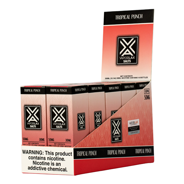 VAPORLAX Tropical Punch Nicotine Salts  Online Vape Wholesale